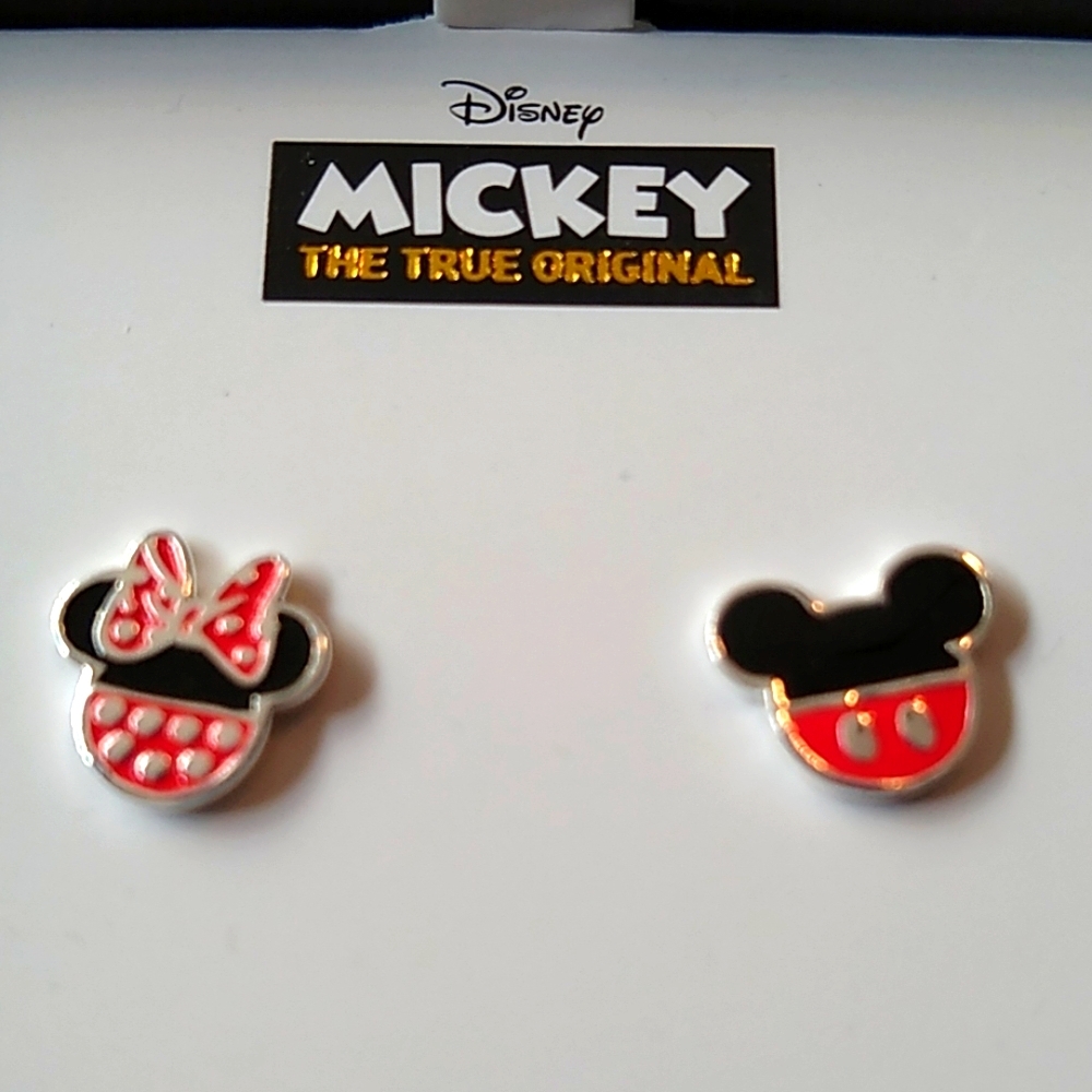 Mickey & Minnie Post Earrings - Picture 2 of 4